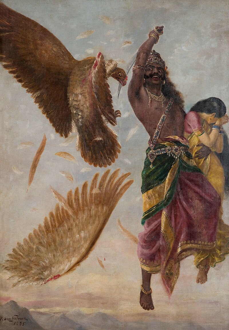 Araṇya-kāṇḍa Part 5: Rāvaṇa abducts Sītā and injures Jaṭāyu