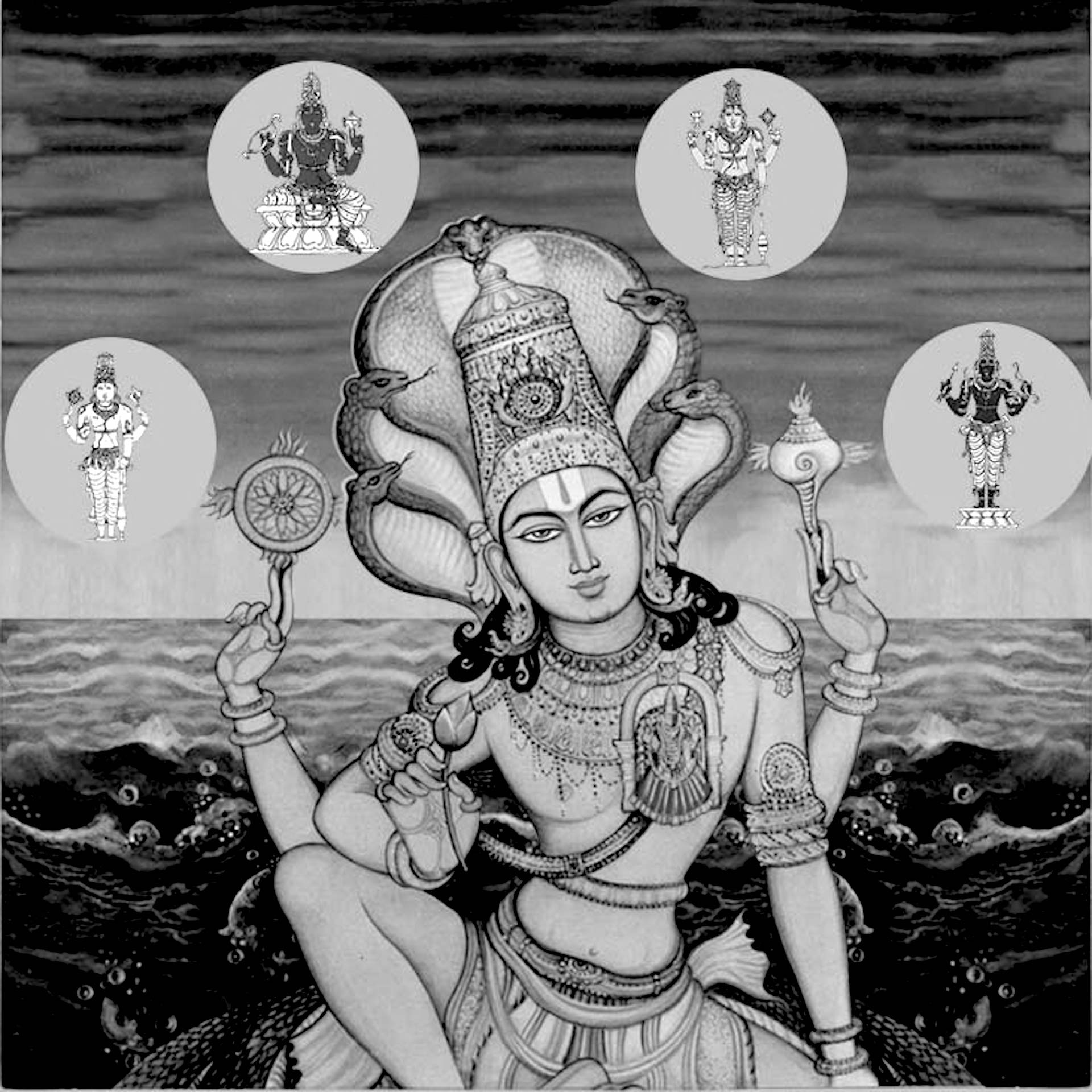 The Four Vyuhas of Vishnu 